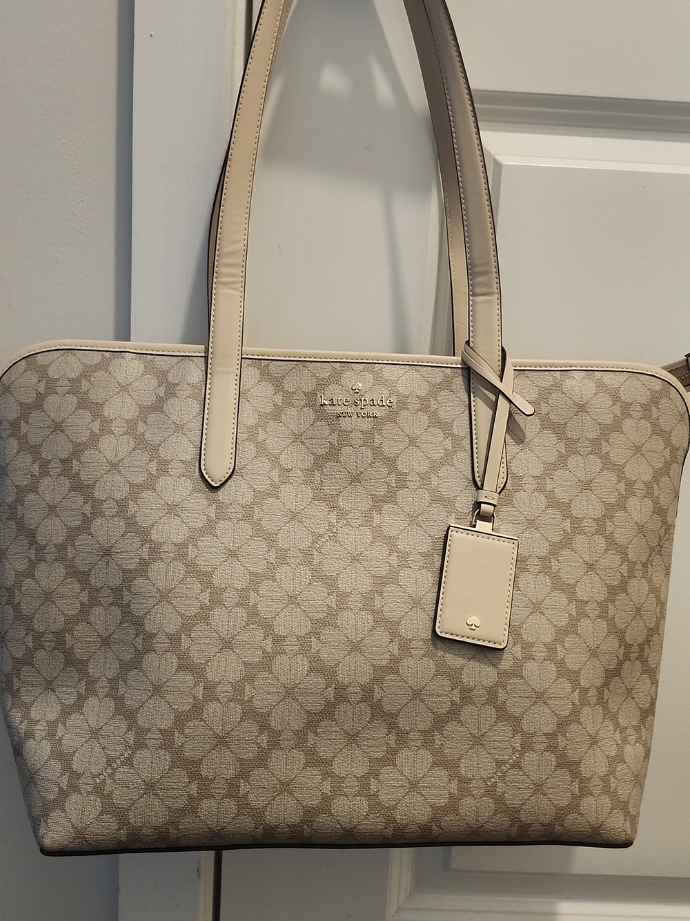 kate spade Beige Floral Tote Bag